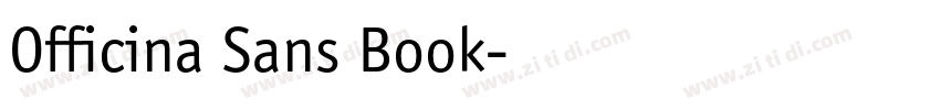 Officina Sans Book字体转换